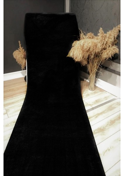 Yıkanabilir Renkli Dijital Kaymaz Modern Mutfak ve Salon Halısı Siyah Düz fiyatları