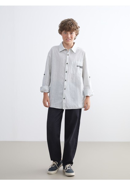Yeni Sezon Çizgili Erkek Çocuk Gömlek fiyatları