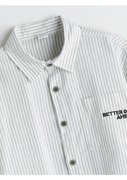 Yeni Sezon Çizgili Erkek Çocuk Gömlek fırsatları