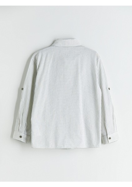 Yeni Sezon Çizgili Erkek Çocuk Gömlek indirimleri
