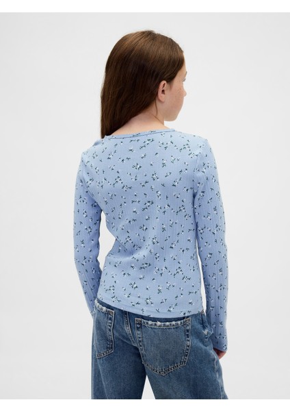 Kız Çocuk Açık Mavi Fitilli T-Shirt fırsatları
