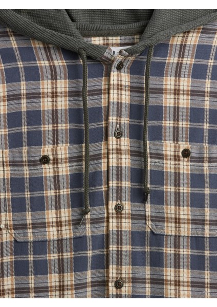 Erkek Koyu Mavi Standart Fit Oxford Gömlek modelleri