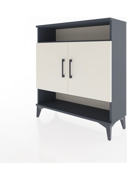 Arges Şifonyer 3 Raflı 2 Kapaklı 88X30X96 Antrasit-Aytaşı modelleri