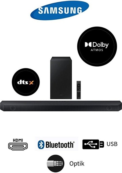 3 Boyutlu Çevresel Ses Dts Virtual x & Dolby Audio Game Mode, Derin ve Zengin Bas 3.1 Soundbar 370WATT - Hassas Tartı (Onerous)