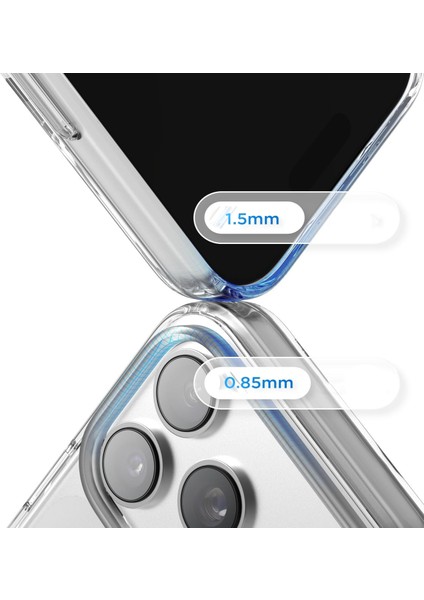 Caseworld Apple iPhone 17 Promax ile Uyumlu Kapak Magsafe Kablosuz Şarj Destekli Şeffaf Silikon Kılıf indirimleri