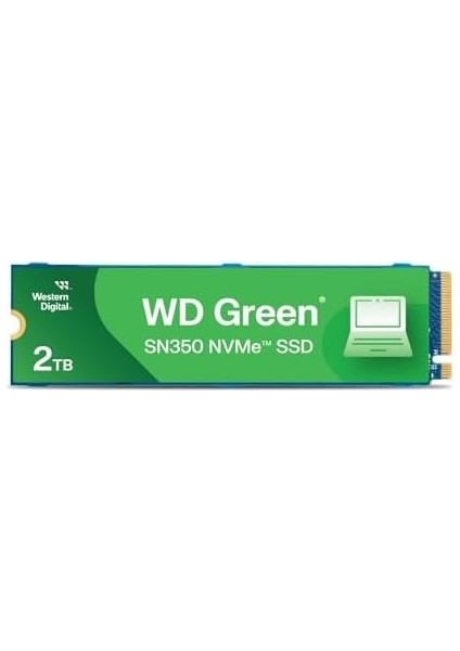 Wd SN350 2tb Nvme Dahili SSD Katı Hal Sürücüsü - Gen3 Pcıe, Qlc, M.2 2280, 3.200 Mb/s&apos;ye Kadar, Yeşil fiyatları