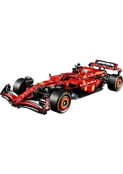 Ferrari Sf–24 F1 Araba 42207 – Yetişkinler Için 1:8 Ölçekli V6 Motor, Vites Kutusu, Direksiyon ve Drs Içeren Yarış Arabası Modeli Yapım Seti, Hediye Fikri (1361 Parça) modelleri