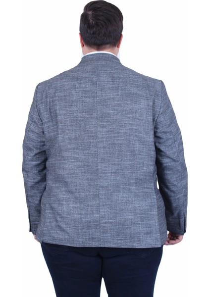 Mocgrande Erkek Büyük Beden 6 Drop Blazer Tuna Ceket 500601 Sıyah indirimleri