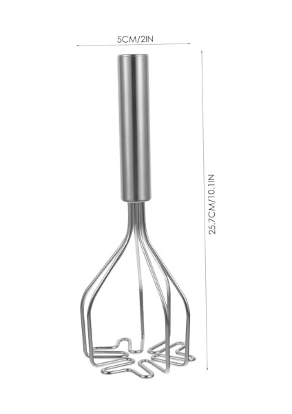 Paslanmaz Çelik Yıldız Tabanlı Patates Ezici - 25,7 cm Ergonomik Püre Ezici | Spiral Püre Aleti | Patates Presi fiyatları