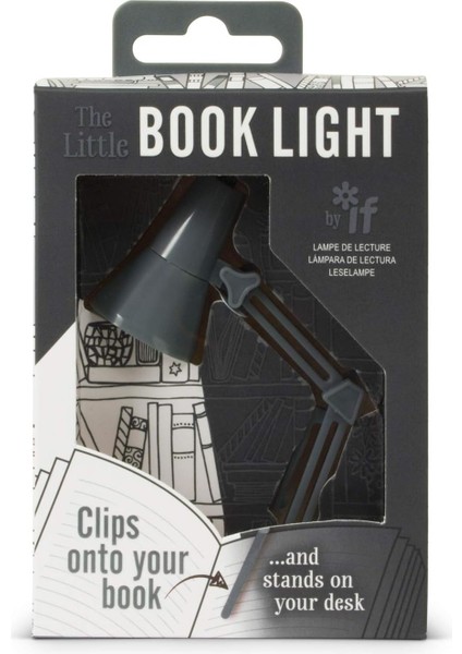 Küçük Kitap Okuma Lambası Gri