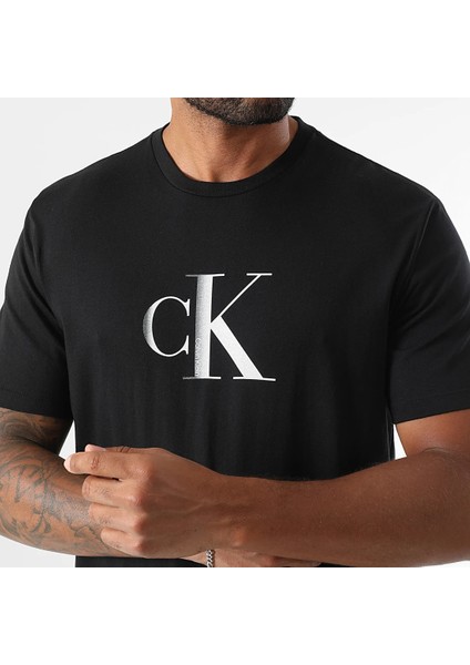 Calvın Kleın Erkek Marka Logolu Organik Pamuklu Günlük Kullanıma Uygun Siyah T-Shirt LV04RC857G Ub1 fiyatları
