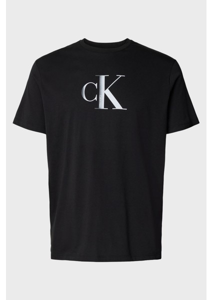 Calvın Kleın Erkek Marka Logolu Organik Pamuklu Günlük Kullanıma Uygun Siyah T-Shirt LV04RC857G Ub1 fırsatları