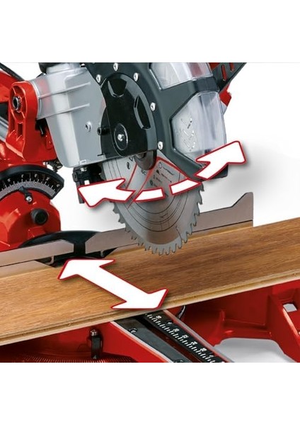 Pistonlu Gönye Testere Tc-Sm 2534/1 (2350 W, Max. 75 mm x 340 mm Kesme Derinliği/genişliği, Ø 250 mm Testere Bıçağı, Eğilebilen Testere Başı, ) - 4300395 modelleri