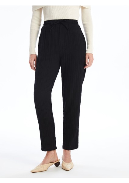 Yeni Sezon Kadın Beli Lastikli Düz Pantolon fiyatları