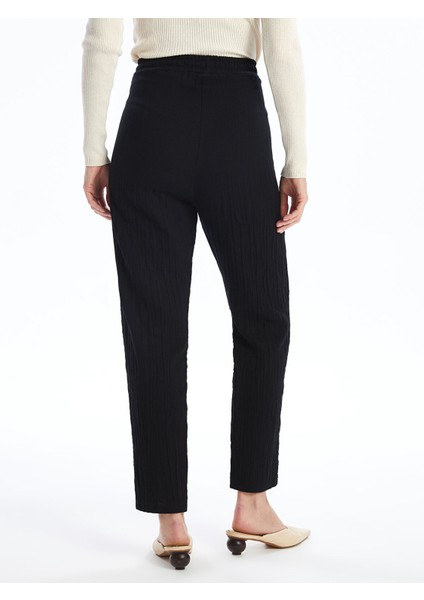 Yeni Sezon Kadın Beli Lastikli Düz Pantolon fırsatları