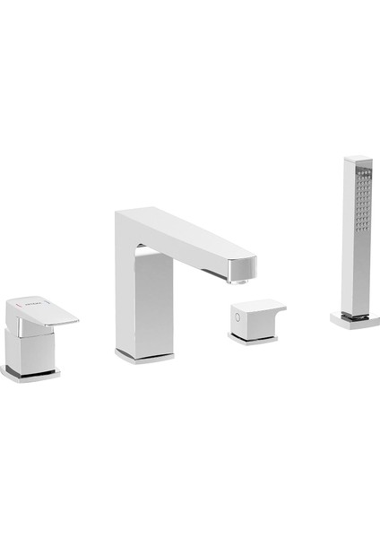 Root A42757 Küvet Bataryası, 4 Delikli, Krom