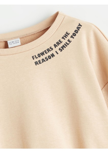 Yeni Sezon Bisiklet Yaka Kız Çocuk Sweatshirt modelleri