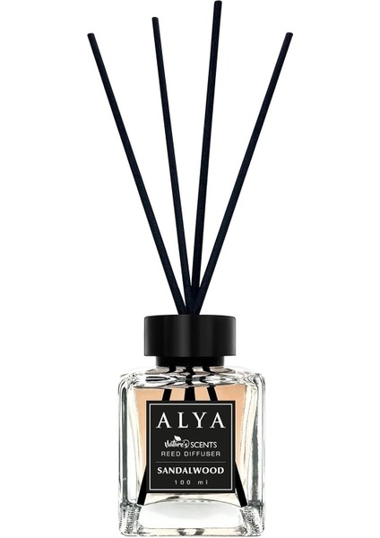 Alya &apos;s Scents Sandalwood Bambu Çubuklu Oda Kokusu - Sandal Ağacı Kokusu