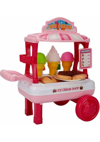 Chef Mutfak Set Dondurma Yapımı Aks Tekerlekli S00002573