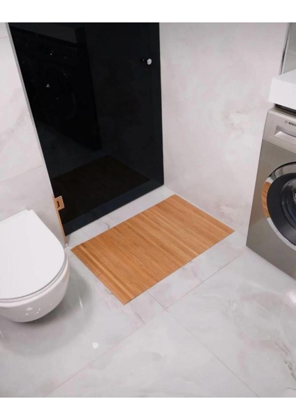 Doğal Bambu Kaydırmaz Banyo Matı 80X50 Cm, Şık ve Güvenli Kullanım Sağlar. fiyatları