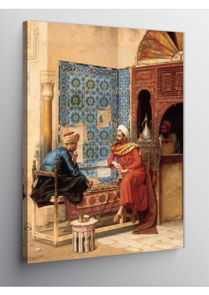 Kanvas Tablo Osmanlıda Kahvehane, 70CM x 100CM