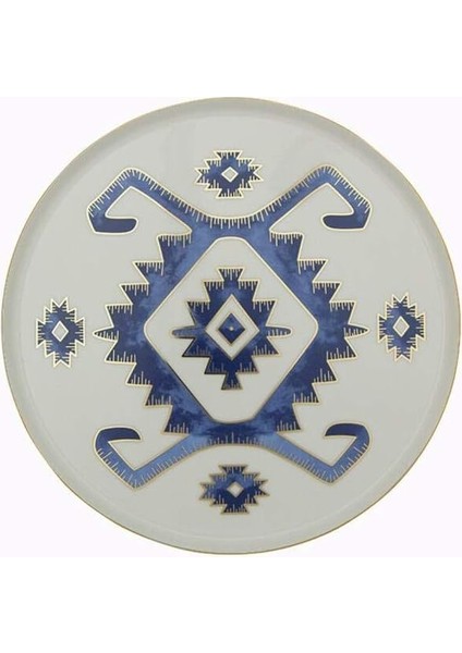 Arabesque Desen Düz Tabak 27CM