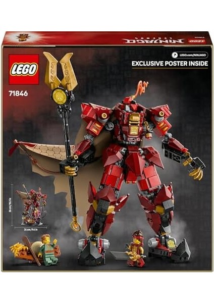 Ateş Şövalyesi 71846 – 14 Yaş ve Üzeri Çocuklar Için Kai ve Balıkçı Minifigürlerini Içeren Yaratıcı ve Oyuncak Yapım Seti, Doğum Günü Hediyesi (1650 Parça) fiyatları