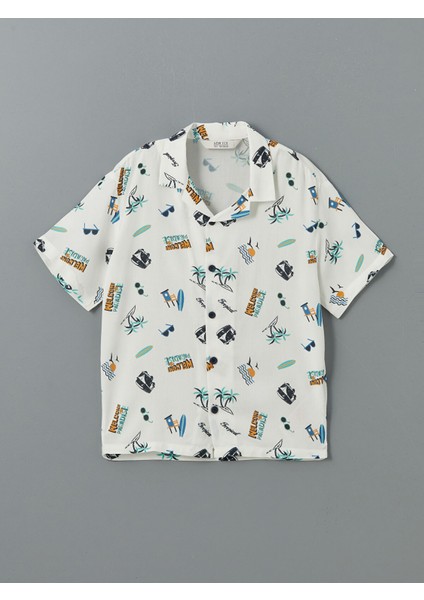 Yeni Sezon Desenli Erkek Çocuk Gömlek