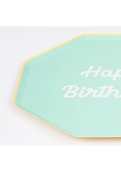 - Happy Birthday Tabaklar - M - 8 Adet modelleri