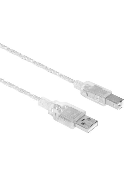 USB250 Usb2.0 5m Şeffaf USB Am/bm Kablo