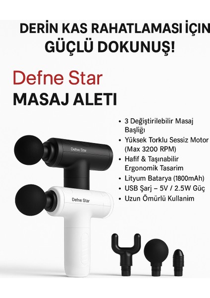 NG-SM003 Titreşimli Masaj Aleti | 5 Hız Ayarı – 4 Masaj Başlığı – 1800MAH Şarjlı Sessiz Motor | Kas Rahatlatıcı Masaj Tabancası modelleri