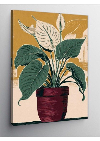 Kanvas Tablo Yeşil Bitki 50 x 70 CNVSDKEY-124961-50-70