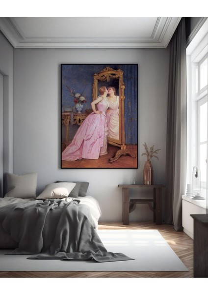 Kanvas Tablo Aynadaki Güzellik Dekoratif Kanvas Tablo 70 x 100