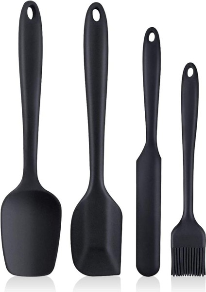 Parça Büyük Boy Silikon Yumurta Fırçası Kaşık Bıçak Spatula Seti Dayanıklı