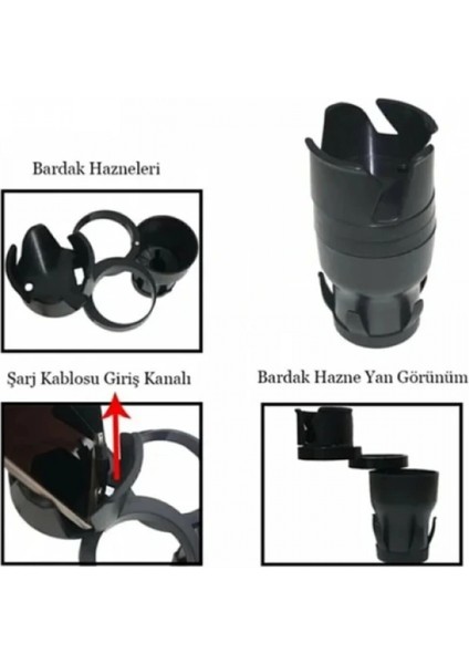 Ayarlanabilir Araç Içi Çoklu Bardak Tutacağı fırsatları