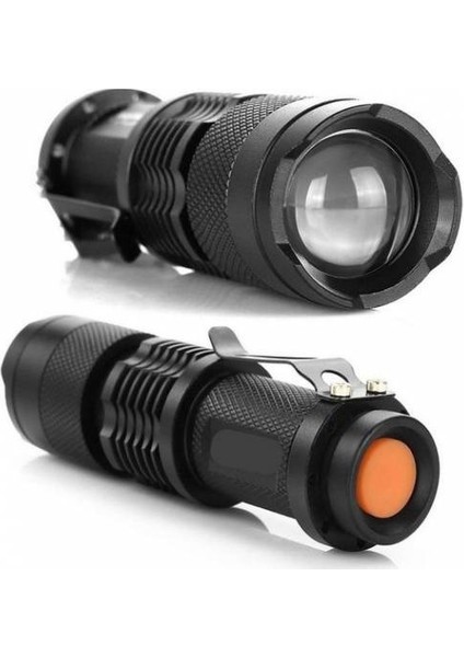 Zoomlu Şarjlı El Feneri Km-87 (4172)