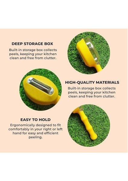 High-Tech Saklama Kutulu Meyve ve Sebze Soyucu - Tutması, Çok Amaçlı Mutfak Soyucu, Kaymaz Ergonomik Sap, Birinci Sınıf Meyve Soyucu modelleri