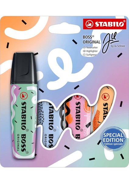 Pastel - By Ju Schnee - Fosforlu 4&apos;lü Paket - Çeşitli Renkler