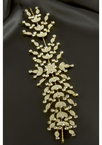 Çiçek Taşlı Saç Aksesuarı