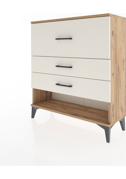 Arges Şifonyer 3 Çekmeceli 88X30X96 Çam-Aytaşı modelleri
