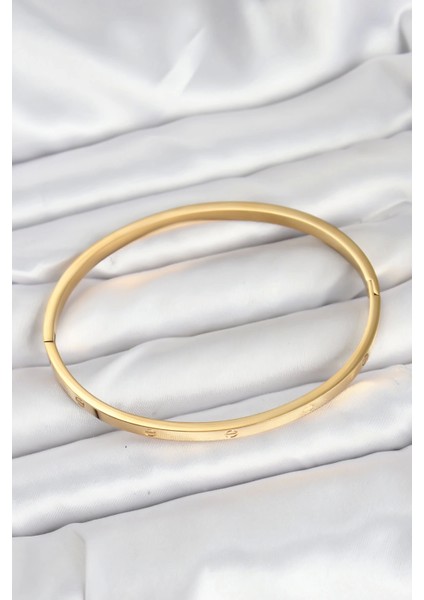 Bfs 316L Çelik Gold Renk 65 mm Ince Kadın Kelepçe Bileklik fiyatları