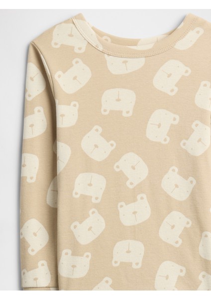 Bebek Açık Bej %100 Organik Pamuk Brannan Bear Pijama Takımı fiyatları