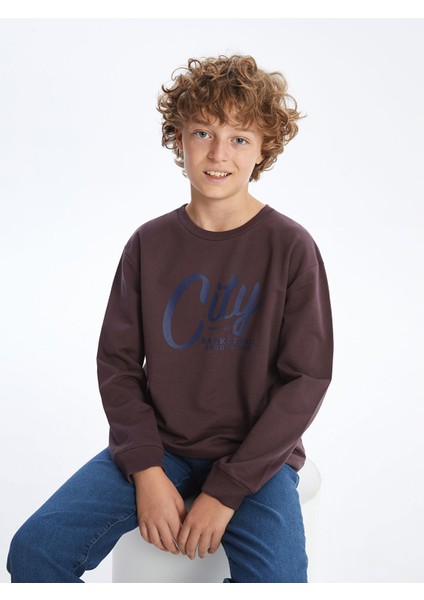 Yeni Sezon Bisiklet Yaka Erkek Çocuk Sweatshirt