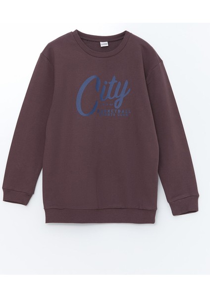 Yeni Sezon Bisiklet Yaka Erkek Çocuk Sweatshirt modelleri
