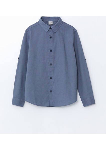 Yeni Sezon Keten Karışımlı Erkek Çocuk Gömlek
