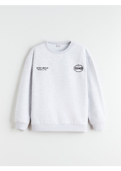 Yeni Sezon Bisiklet Yaka Erkek Çocuk Sweatshirt 2'li modelleri