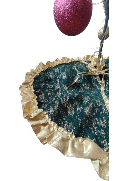 Yılbaşı Çam Ağacı Altı Örtüsü, Çam Ağacı Ayak Halısı Örtüsü,yeşil Renk 70 cm indirimleri