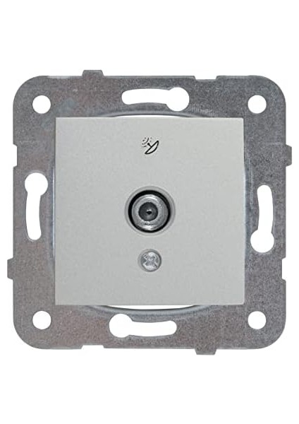 Novella/trenda Met Beyaz Uydu Prizi F Kon 10 Db Mekanizma +Düğme Kapak fiyatları