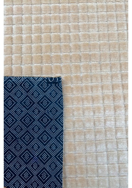Yıkanabilir Kaymaz Taban Elit Post Peluş Bej Kesme Yolluk modelleri