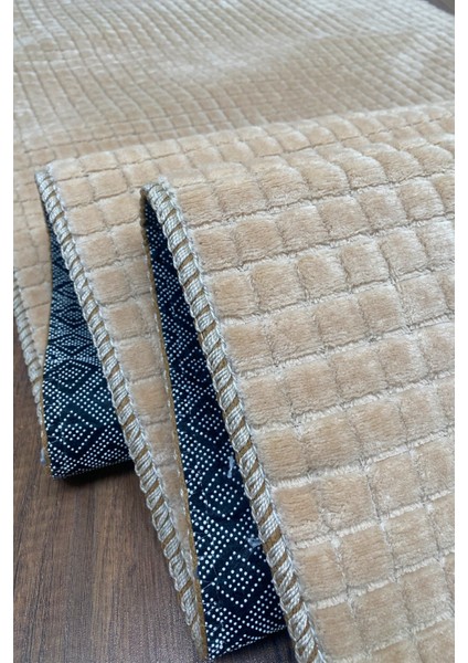 Yıkanabilir Kaymaz Taban Elit Post Peluş Bej Kesme Yolluk fırsatları